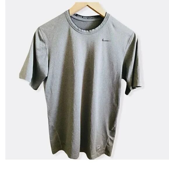 NIKE Pro Combat Athletic Short Sleeves Men's Shirt, L - Picture 1 of 3